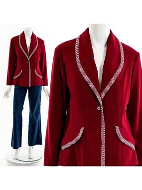 Vintage Red Jacket 80s
